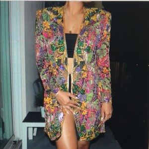 Vintage Spring Bling Mbellished Jacket